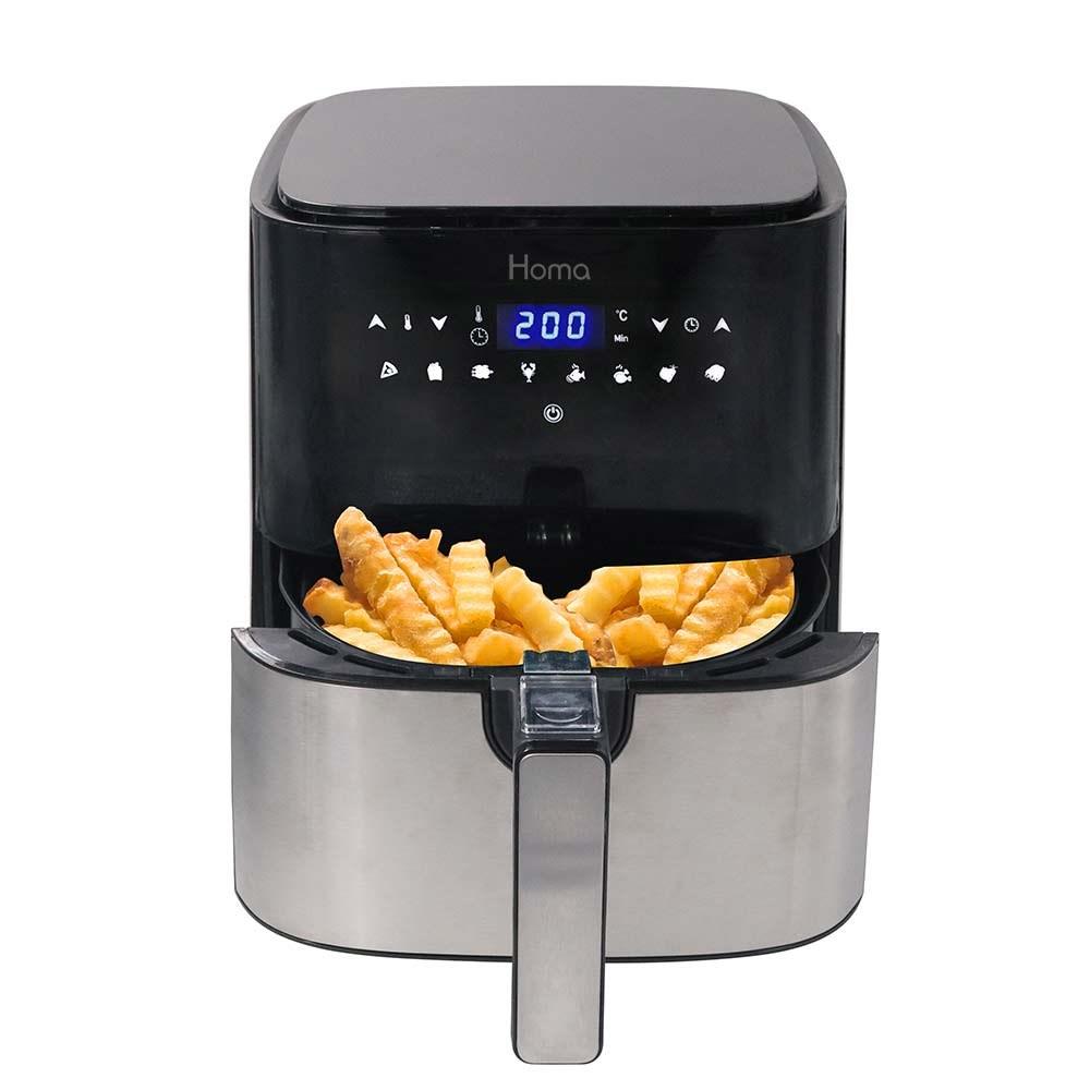 Air Fryer fra Homa 3,5 liter. Elektronisk med 7 programmer og LED Display – airfryer til det danske køkken