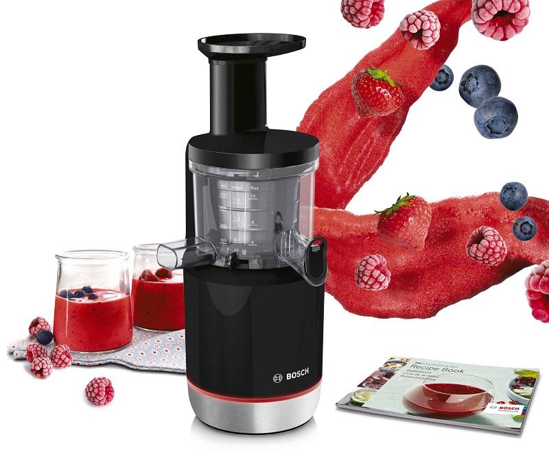 Bosch Slowjuicer 150W Sort/stål – køkkenapparat til det danske køkken