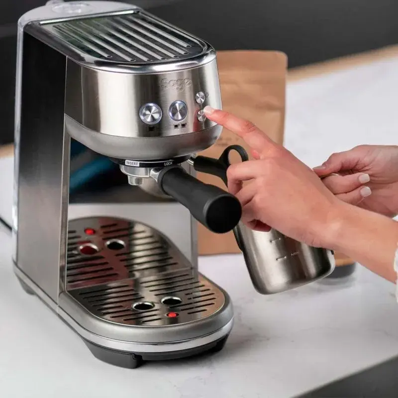 Sage the Bambino espressomaskine i børstet rustfrit stål